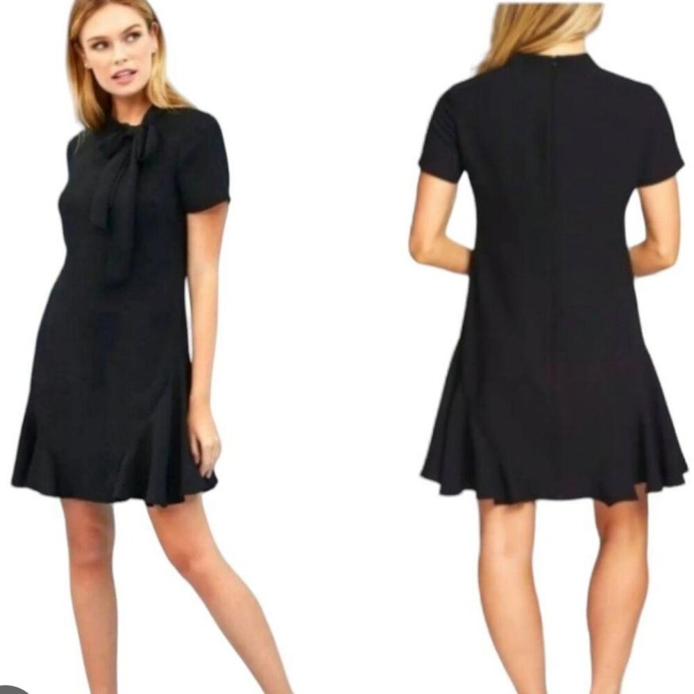 CeCe Black Bow Mini Dress Size 4